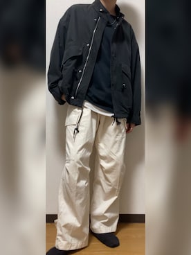 「WYM」｜「アイテム（セットアップ）」を使った、GFYさん（メンズ・167cm）の秋コーディネート