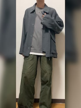 「EMMA  CLOTHES」｜「アイテム（ジャケット/アウター）」を使った、GFYさん（メンズ・167cm）の秋コーディネート