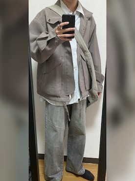 「LIDNM（リドム）のアイテム」を使った、GFYさん（メンズ・167cm）の秋コーディネート