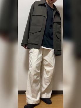 「WYM」｜「アイテム（セットアップ）」を使った、GFYさん（メンズ・167cm）の秋コーディネート
