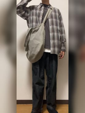 「LIDNM（リドム）のアイテム」を使った、GFYさん（メンズ・167cm）の秋コーディネート