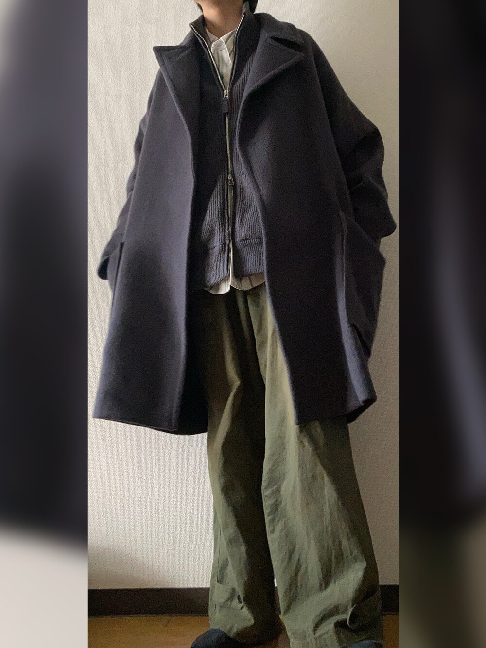 ジャケット・アウター LIDNM FINE WOOL MINIMAL HALF COAT m size LIDNM（リドム）の「FINE WOOL MINIMAL HALF COAT（その他