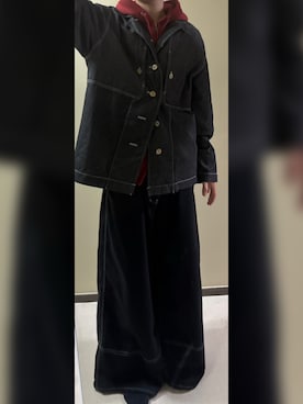 「CASPER JOHN（キャスパージョン）のアイテム（スラックス）」を使った、GFYさん（メンズ・167cm）の秋コーディネート