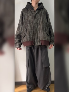 「アイテム（MA-1）」を使った、GFYさん（メンズ・167cm）の秋コーディネート