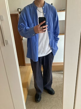 「春服デビュー宣言」｜「アイテム（セットアップ）」を使った、GFYさん（メンズ・167cm）の春コーディネート