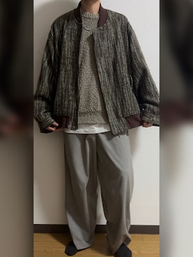 「アイテム（MA-1）」を使った、GFYさん（メンズ・167cm）の秋コーディネート