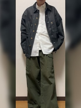 LIDNM（リドム）の「VAJIRA COMBAT JACKET（デニムジャケット）」 - WEAR