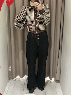 「OLIVE des OLIVE（オリーブデオリーブ）のアイテム（デニムパンツ）」を使った、yuumiさん（レディース・163cm）の秋コーディネート