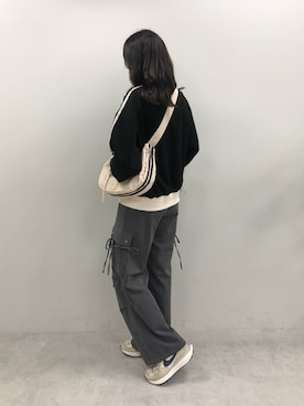 「OLIVE des OLIVE（オリーブデオリーブ）のアイテム（ブルゾン）」を使った、yuumiさん（レディース・163cm）の夏コーディネート