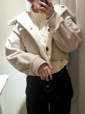 「アイテム（トレンチコート）」を使った、yuumiさん（レディース・163cm）の冬コーディネート