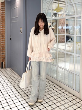 「OLIVE des OLIVE（オリーブデオリーブ）のアイテム」を使った、yuumiさん（レディース・163cm）の春コーディネート