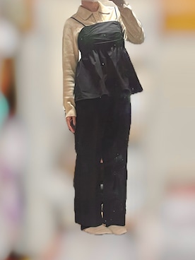 「アイテム（キャミソール）」を使った、🫥tさん（レディース・158cm）の冬コーディネート