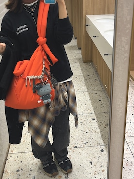 「アイテム（パーカー）」を使った、__🫥tm__さん（レディース・158cm）の秋コーディネート