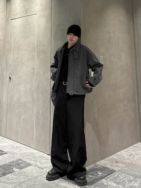 「アイテム（スラックス）」を使った、こたさん（メンズ・178cm・20代）の冬コーディネート