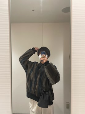 「OWN（オウン）のアイテム」を使った、げさん（メンズ・168cm）の冬コーディネート