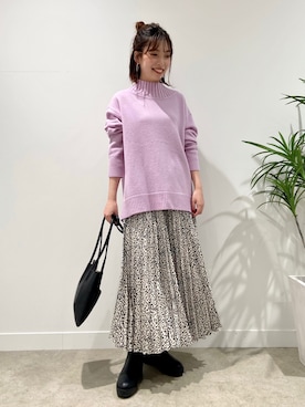 「アイテム（セットアップ）」を使った、ねねさん（レディース・159cm）の秋コーディネート