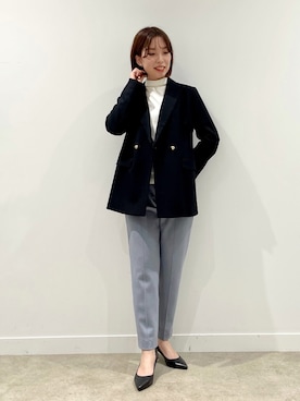 「ウエストゴム」｜「アイテム（その他）」を使った、ねねさん（レディース・159cm）の冬コーディネート