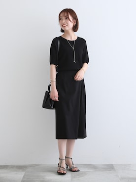 「ひざ丈スカート」｜ねねさん（レディース・159cm）の春コーディネート