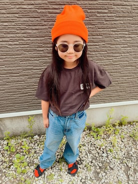 「classicalelf（クラシカルエルフ）のアイテム（パンツ）」を使った、アンリンさん（キッズ・125cm）の夏コーディネート