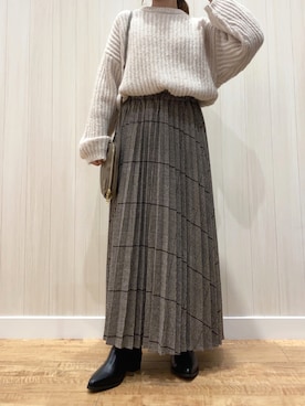 「DRESKIP（ドレスキップ）のアイテム（ブーツ）」を使った、kanaaaさん（レディース・147cm）の冬コーディネート