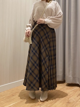 「DRESKIP（ドレスキップ）のアイテム（ブーツ）」を使った、kanaaaさん（レディース・147cm）の秋コーディネート