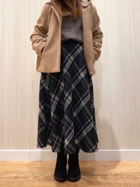「DRESKIP（ドレスキップ）のアイテム（その他アウター）」を使った、kanaaaさん（レディース・147cm）の秋コーディネート