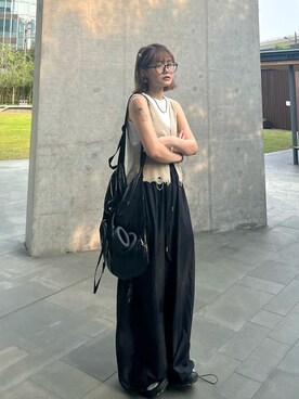「158cm」｜「アイテム（チュニック）」を使った、Chungyi._さん（レディース・158cm）の夏コーディネート