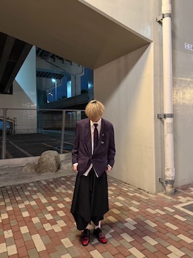「アイテム（ドレスシューズ）」を使った、yuitoztmyさん（メンズ・179cm・10代）の秋コーディネート