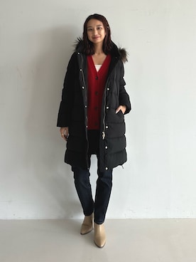 「アイテム（ダウンジャケット/コート）」を使った、NATSUKIさん（レディース・166cm・20代）の秋コーディネート