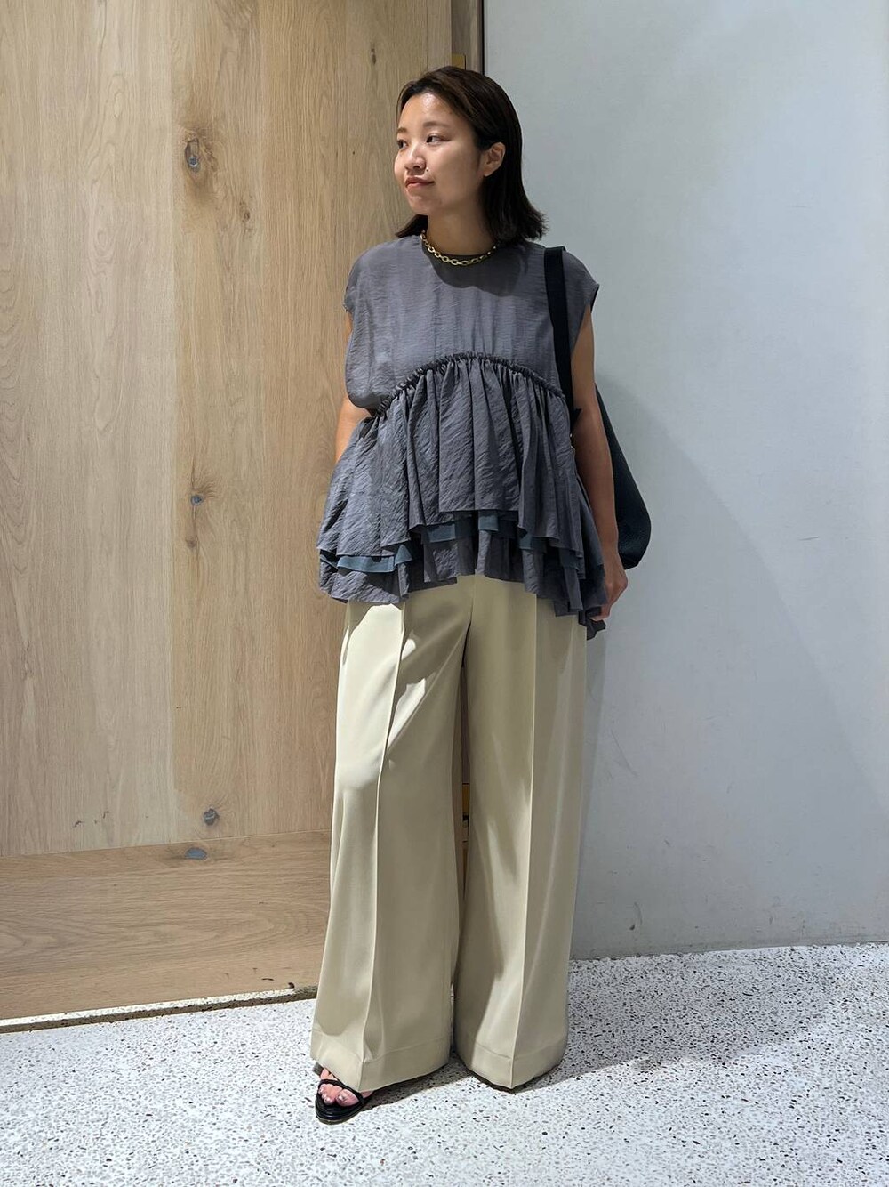 Curensology(カレンソロジー)/シアーギャザーブラウスを使った人気