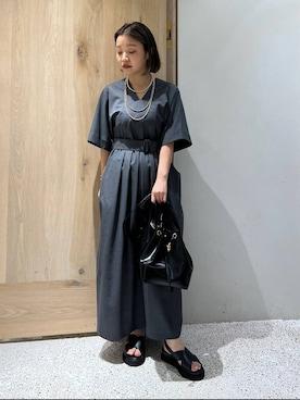 Curensology(カレンソロジー)/ウールタイプライターワンピースを使った