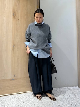 「Curensology（カレンソロジー）のアイテム（ニット/セーター）」を使った、nanamiy0007さん（レディース・153cm）の秋コーディネート