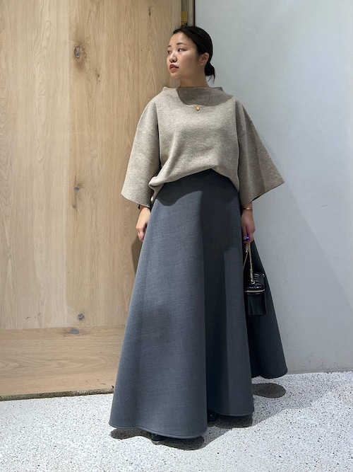 Curensology(カレンソロジー)/ウールボンディングフレアスカート
