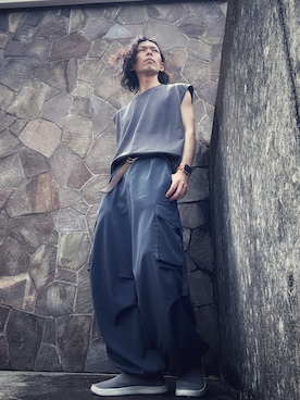 「MOTO（モト）のアイテム」を使った、Luna.さん（メンズ・172cm）の春コーディネート