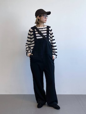 「BARNYARDSTORM（バンヤードストーム）のアイテム（帽子）」を使った、MIYUさん（レディース・163cm）の春コーディネート