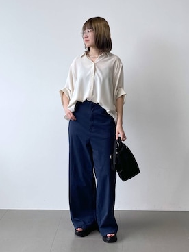 「BARNYARDSTORM（バンヤードストーム）のアイテム（バッグ）」を使った、MIYUさん（レディース・163cm）の春コーディネート