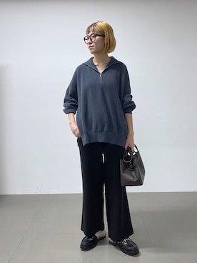 「アイテム（メガネ）」を使った、MIYUさん（レディース・163cm・20代）の秋コーディネート