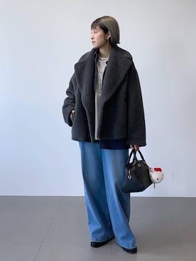 「アイテム（財布/小物）」を使った、MIYUさん（レディース・163cm）の冬コーディネート