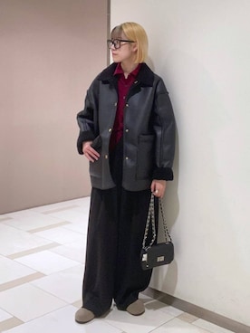 「MILOS（ミロス）のアイテム」を使った、MIYUさん（レディース・163cm）の秋コーディネート