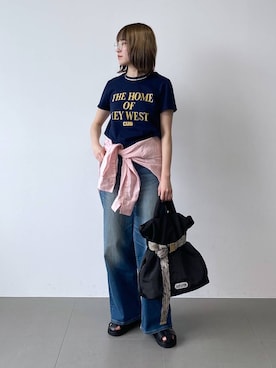 「OUTDOOR PRODUCTS（アウトドアプロダクツ）のアイテム」を使った、MIYUさん（レディース・163cm）の春コーディネート