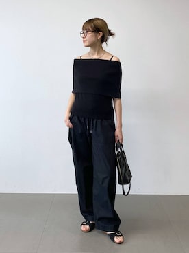 「PLAKTON（プラクトン）のアイテム」を使った、MIYUさん（レディース・163cm）の夏コーディネート