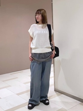 「CONTROL FREAK / CTFK（コントロールフリーク）のアイテム」を使った、MIYUさん（レディース・163cm）の春コーディネート