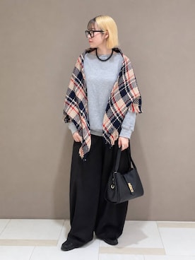 「MILOS（ミロス）のアイテム」を使った、MIYUさん（レディース・163cm）の秋コーディネート