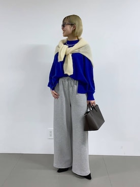 「アイテム（チョーカー）」を使った、MIYUさん（レディース・163cm）の冬コーディネート