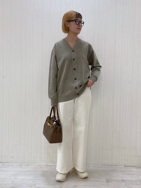 「デニム_バンヤードストーム」｜MIYUさん（レディース・163cm）の秋コーディネート