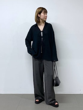 「BARNYARDSTORM（バンヤードストーム）のアイテム」を使った、MIYUさん（レディース・163cm）の春コーディネート