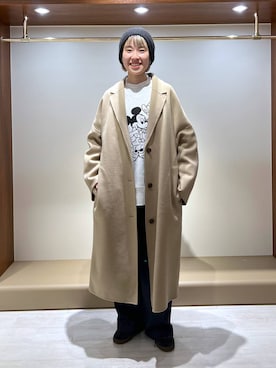 「アイテム（チェスターコート）」を使った、MIYUさん（レディース・163cm・20代）の秋コーディネート