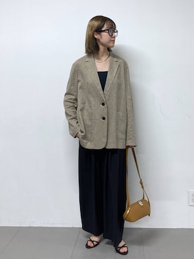 「BARNYARDSTORM（バンヤードストーム）のBARNYARDSTORM / リングチェーンネックレス（ネックレス、シルバー系）」を使った、MIYUさん（レディース）の春コーディネート