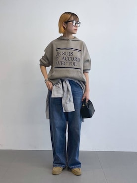 「アイテム（バングル/リストバンド）」を使った、MIYUさん（レディース・163cm・20代）の夏コーディネート