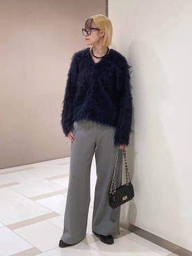 「MILOS（ミロス）のアイテム」を使った、MIYUさん（レディース・163cm）の秋コーディネート